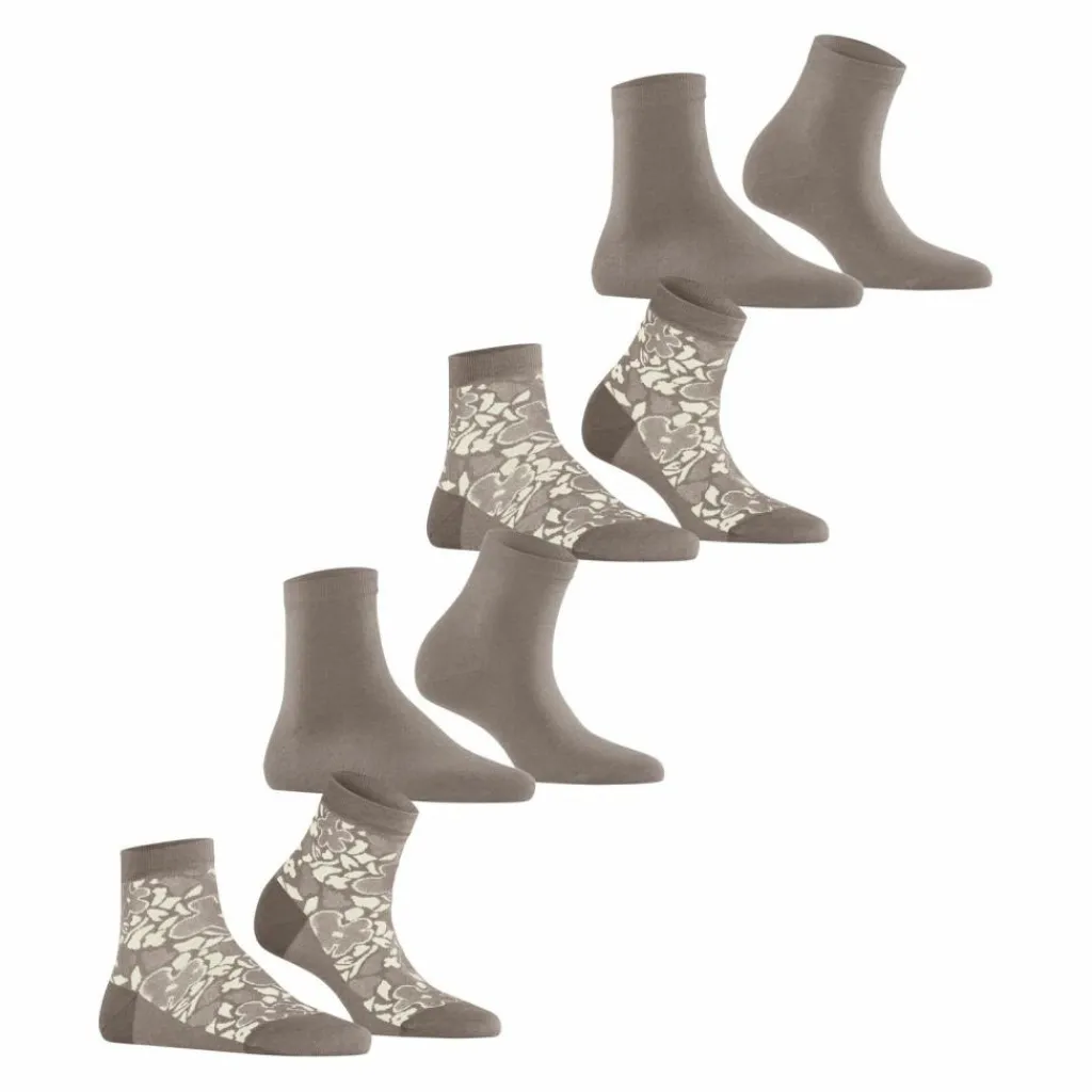 ESPRIT Socken<· Geranium Flower SSO 4P sortiment (0020)