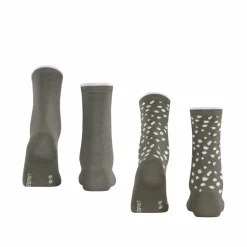 ESPRIT Socken<· Irregular Dot SO 2P leaf (7064)