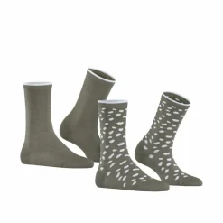 ESPRIT Socken<· Irregular Dot SO 2P leaf (7064)