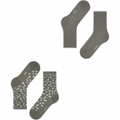 ESPRIT Socken<· Irregular Dot SO 2P leaf (7064)