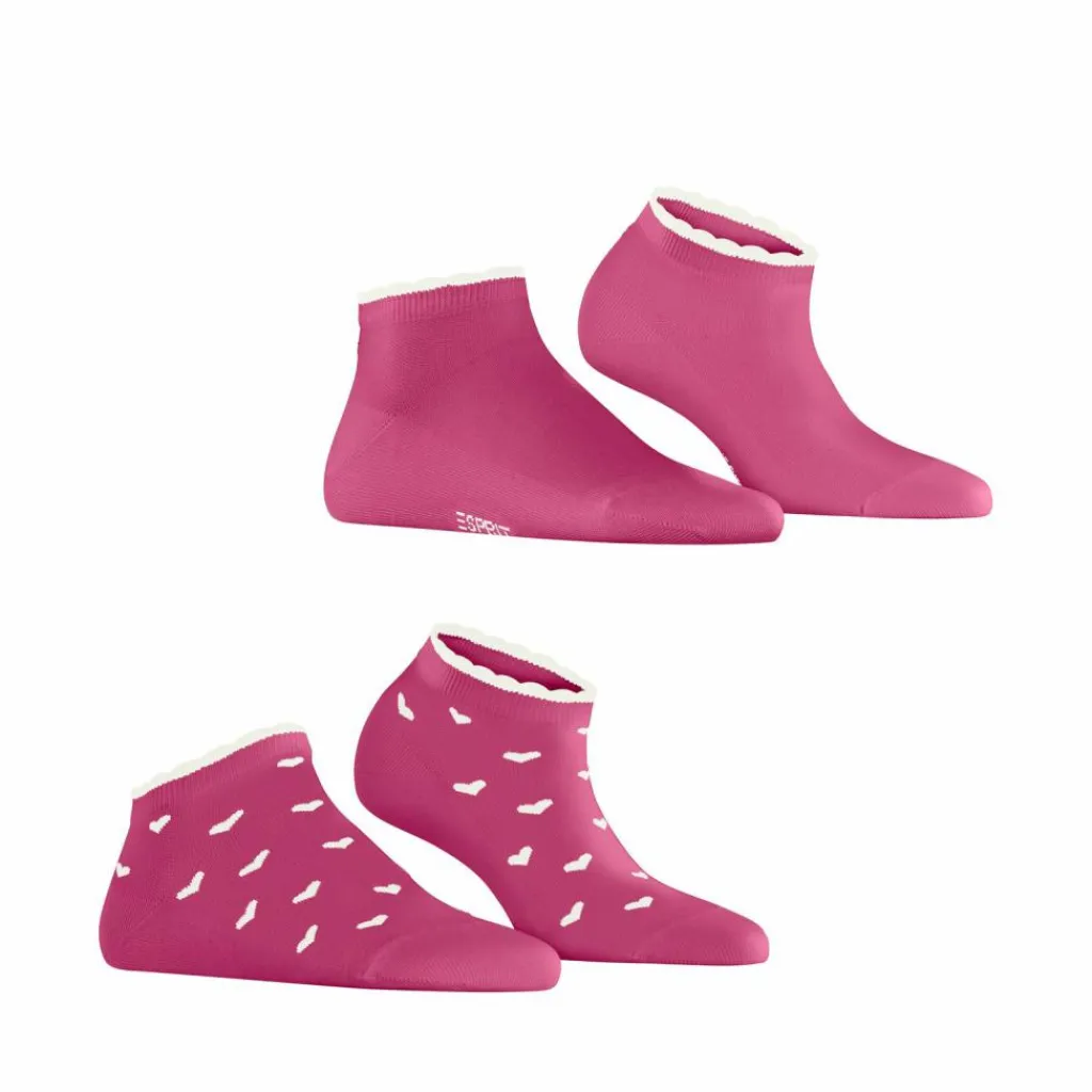 ESPRIT Socken<· Little Hearts SN 2-Pack fuchsia (8552)