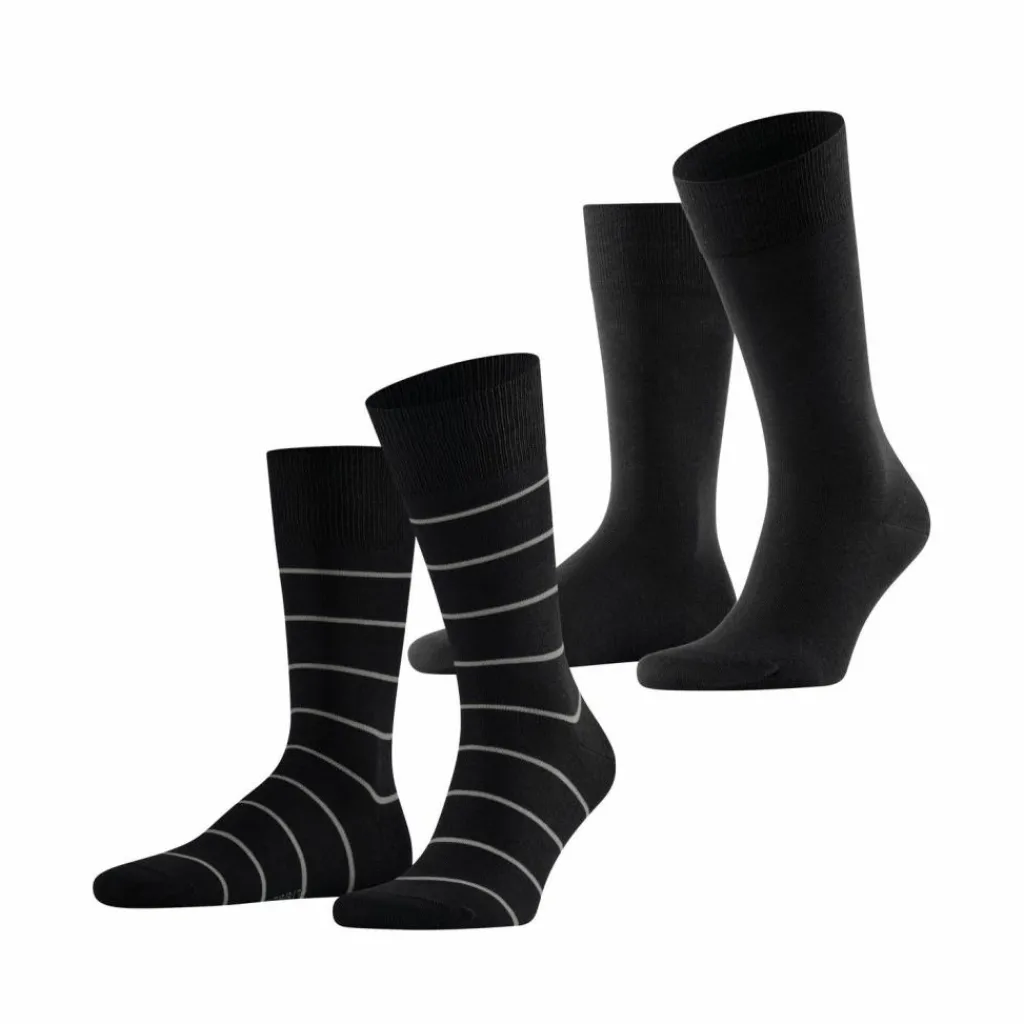 ESPRIT Socken<· Modern Stripe SO 2-Pack black (3000)