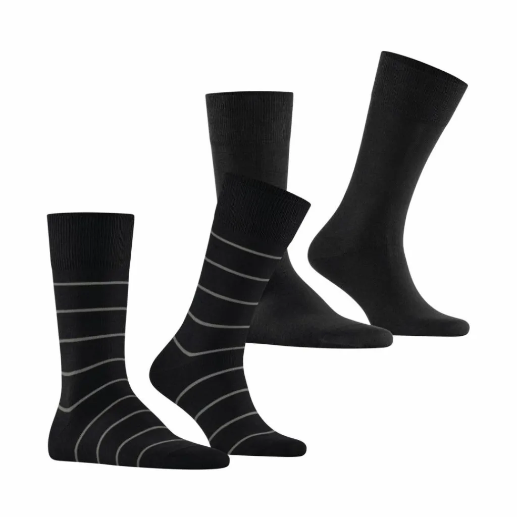 ESPRIT Socken<· Modern Stripe SO 2-Pack black (3000)