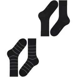 ESPRIT Socken<· Modern Stripe SO 2-Pack black (3000)