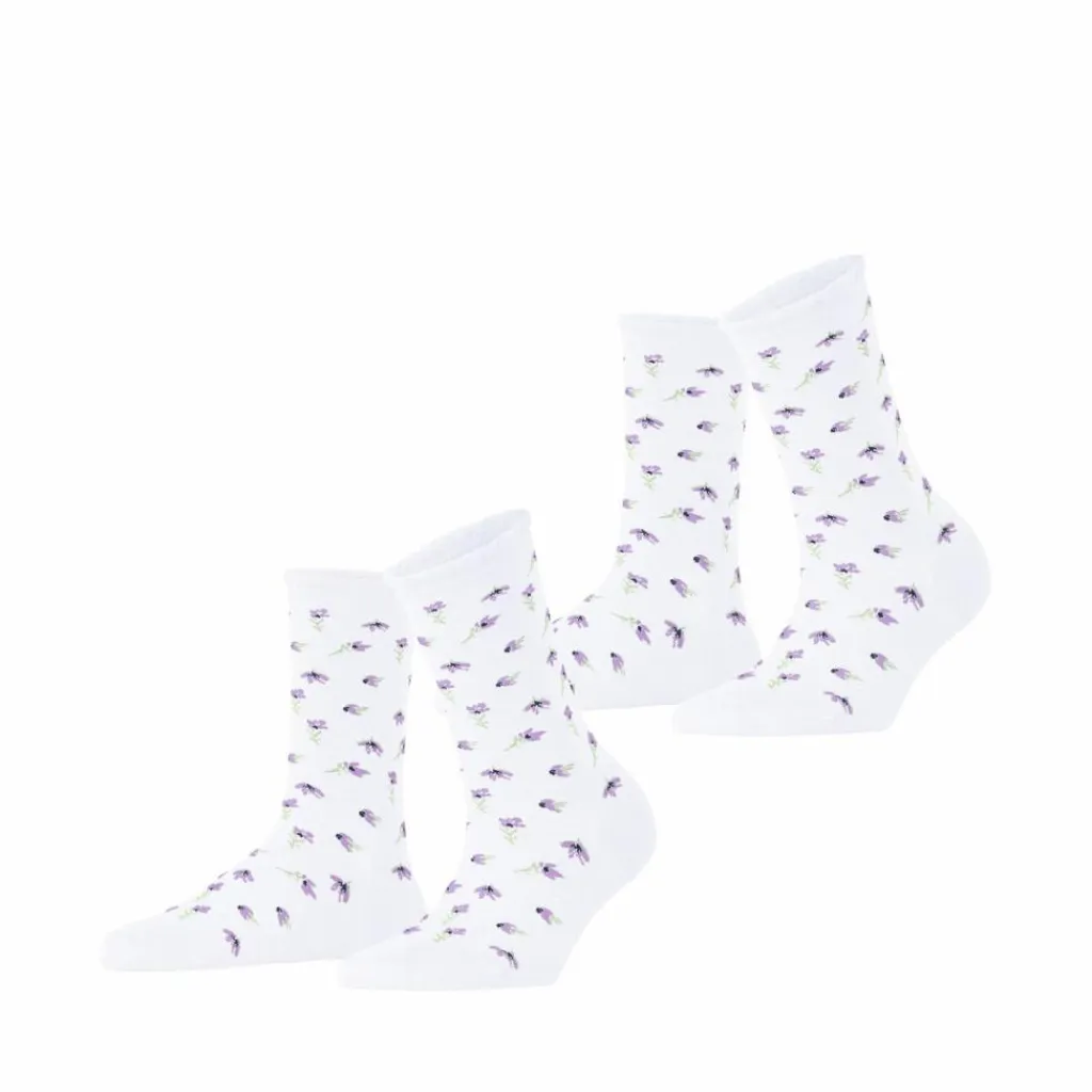 ESPRIT Socken<· Petite Flowers SO 2-Pack white (2000)