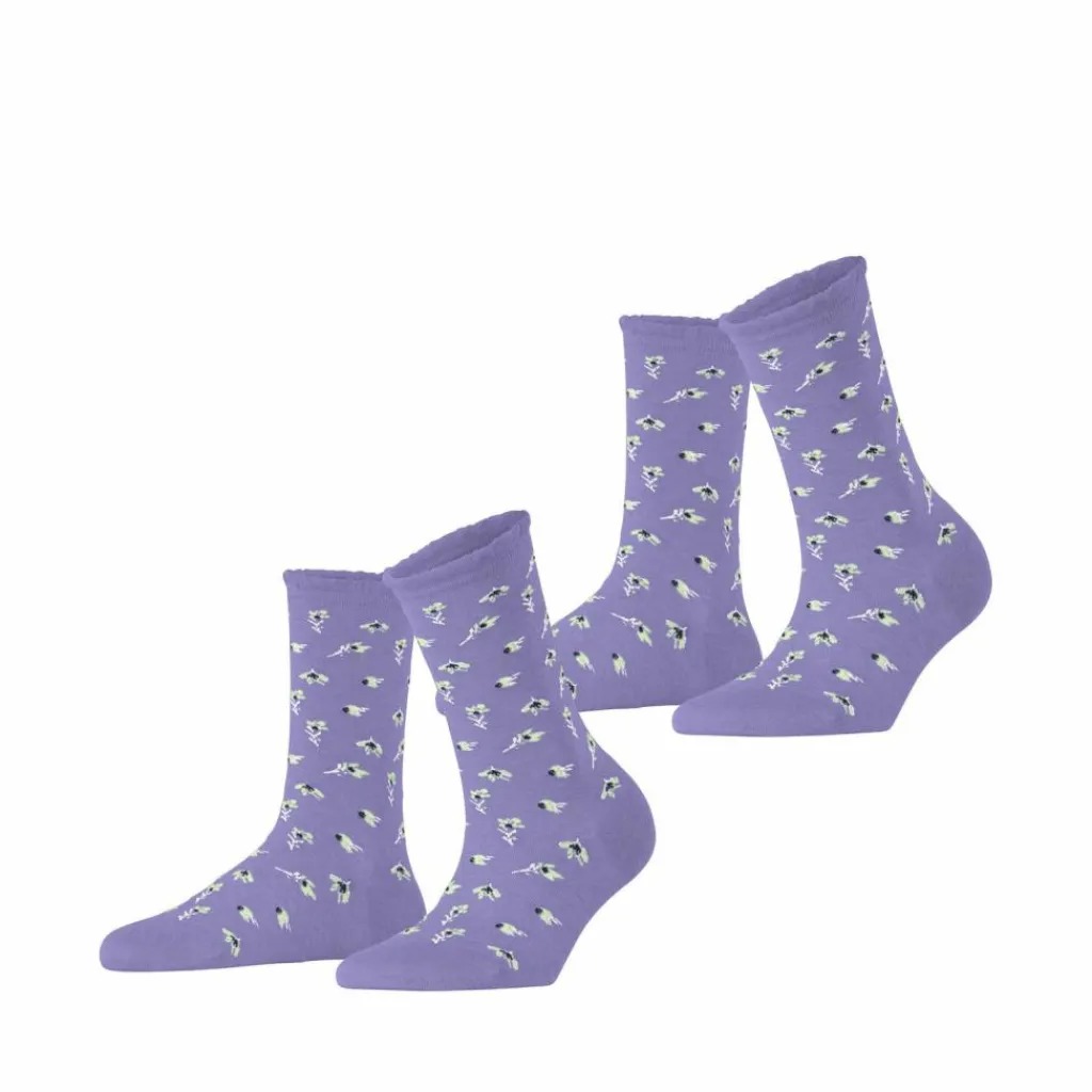 · Petite Flowers SO 2-Pack Damen Socken