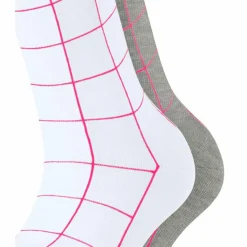 ESPRIT Socken<· Sketched Grid SO 2-Pack sortiment (0010)
