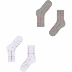 ESPRIT Socken<· Sketched Grid SO 2-Pack sortiment (0010)
