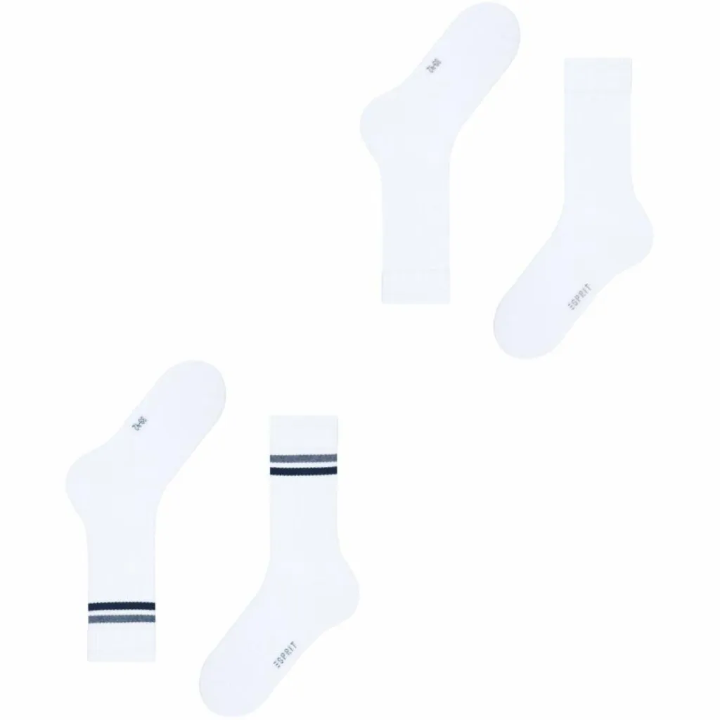 ESPRIT Socken<· Tennis Stripe SO 2-Pack off-white (2010)