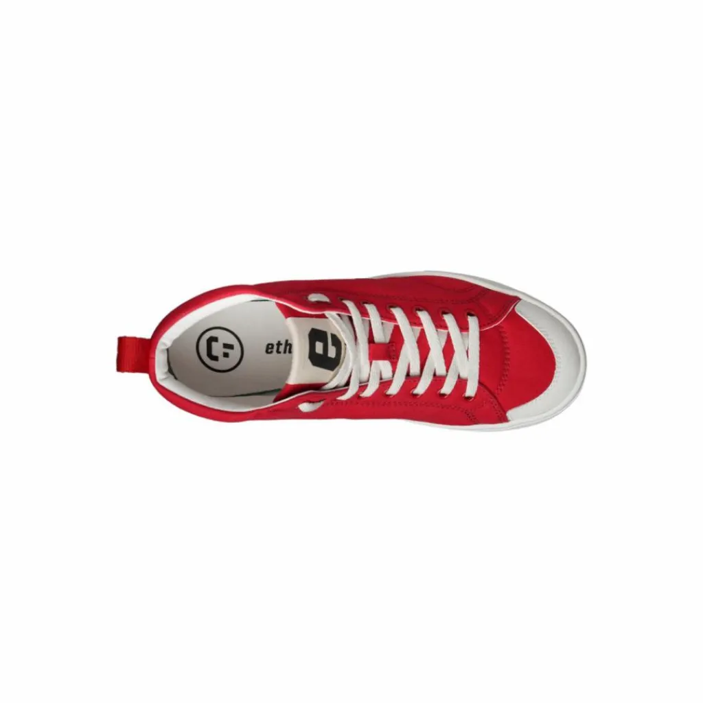 ethletic Skateboarding<· Active Hi Cut cranberry red - just white