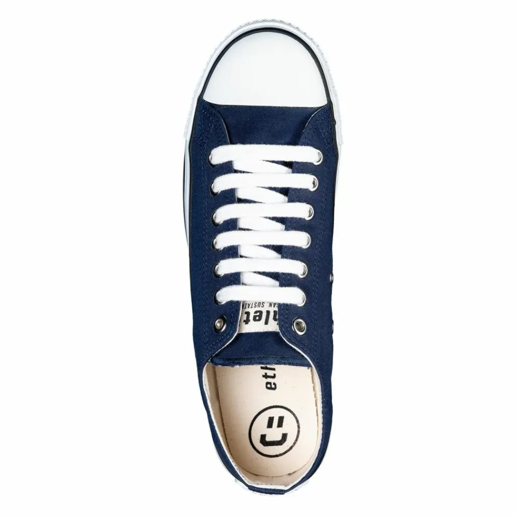 ethletic Sneaker|Sneaker<· Trainer White Cap Lo Cut ocean blue just white