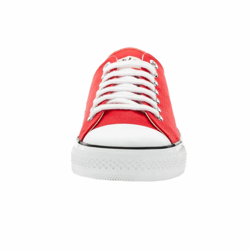 ethletic Skateboarding<· Trainer White Cap Lo Cut cranberry red just white