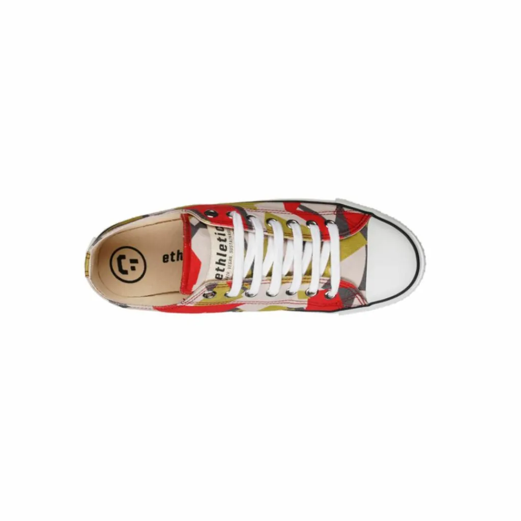 ethletic Skateboarding<· Trainer White Cap Lo Cut Camou Red-Just White