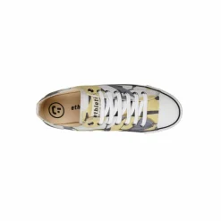 ethletic Sneaker|Sneaker<· Trainer White Cap Lo Cut Camou Yellow-Just White