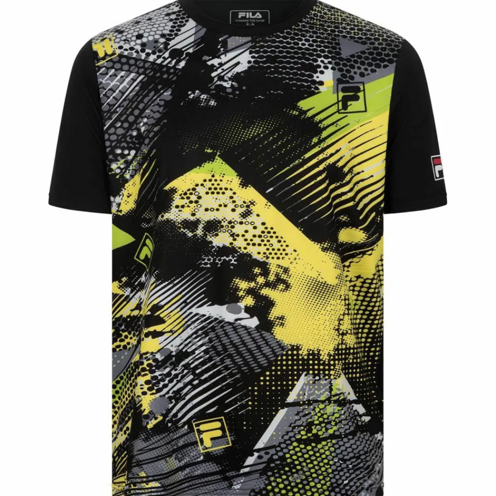 FILA Tennis< black-yellow