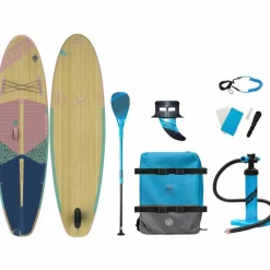 FIREFLY Stand Up Paddling<· iSUP 300 COM I wood-purple-dark-pin