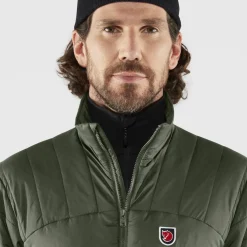 FJÄLLRÄVEN Winterjacken<· Expedition X-Lätt Tannengr&uuml;n