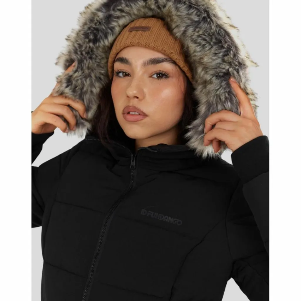FUNDANGO Winterjacken<· Melody Padded Jacket schwarz