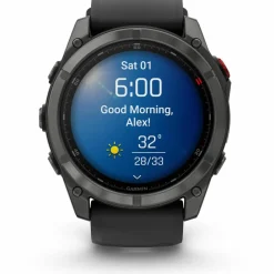 Garmin Wandern|Wandern<· Fenix 8 Pro schwarz-carbongrau
