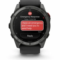Garmin Wandern|Wandern<· Fenix 8 Pro schwarz-carbongrau