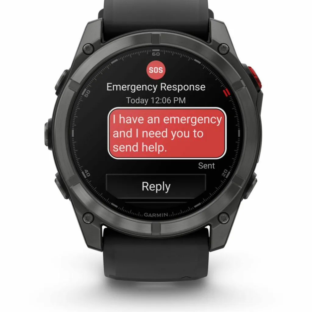 Garmin Wandern|Wandern<· Fenix 8 Pro schwarz-carbongrau