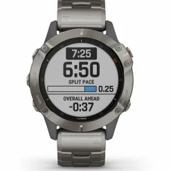 Garmin Uhren & Tracker|Uhren & Tracker<· fenix 6 Pro and Sapphire grau titan