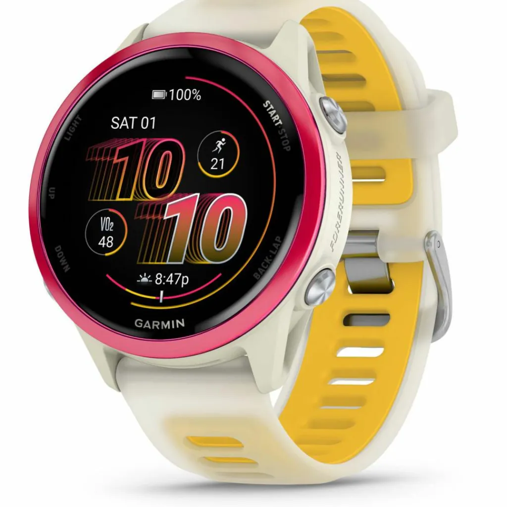 Garmin Training|Laufen<· Forerunner 570 bone-himbeerrot
