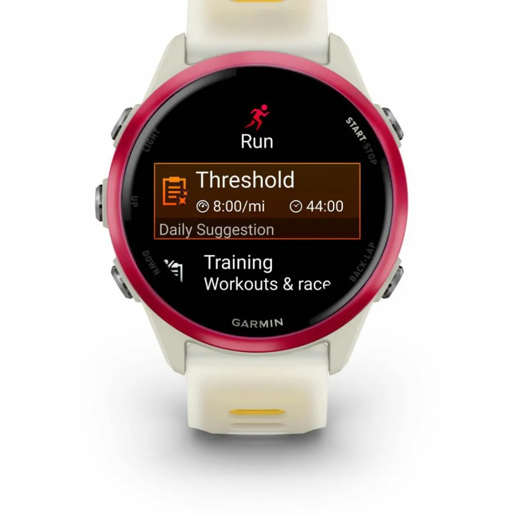 Garmin Training|Laufen<· Forerunner 570 bone-himbeerrot