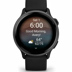 Garmin Uhren & Tracker|Uhren & Tracker<· Vivoactive 6 schwarz-schiefergrau aluminium