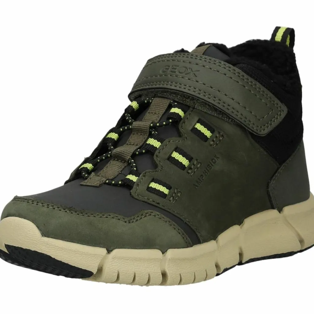 Geox Winterschuhe|Boots & Stiefel<· Stiefelette Schwarz/Grün