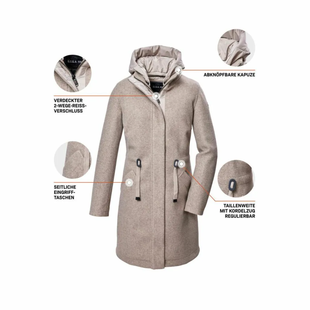G.I.G.A. DX by killtec Mäntel<· GW 46 WMN PRK Beige8017