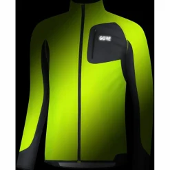 GOREWEAR Trailrunning|Nordic Walking<· R3 Partial GORE® WINDSTOPPER® neon yellow-black