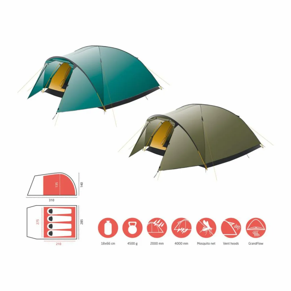 Outlet · TOPEKA 4 Damen Camping|Zelte