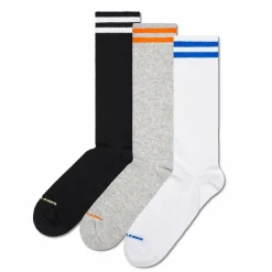 Happy Socks Socken|Socken<· Socken Weiß/Grau/Schwarz