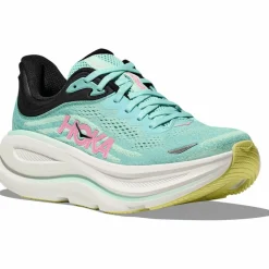 HOKA Laufschuhe<· Bondi 9 blue spark-mint fluorite