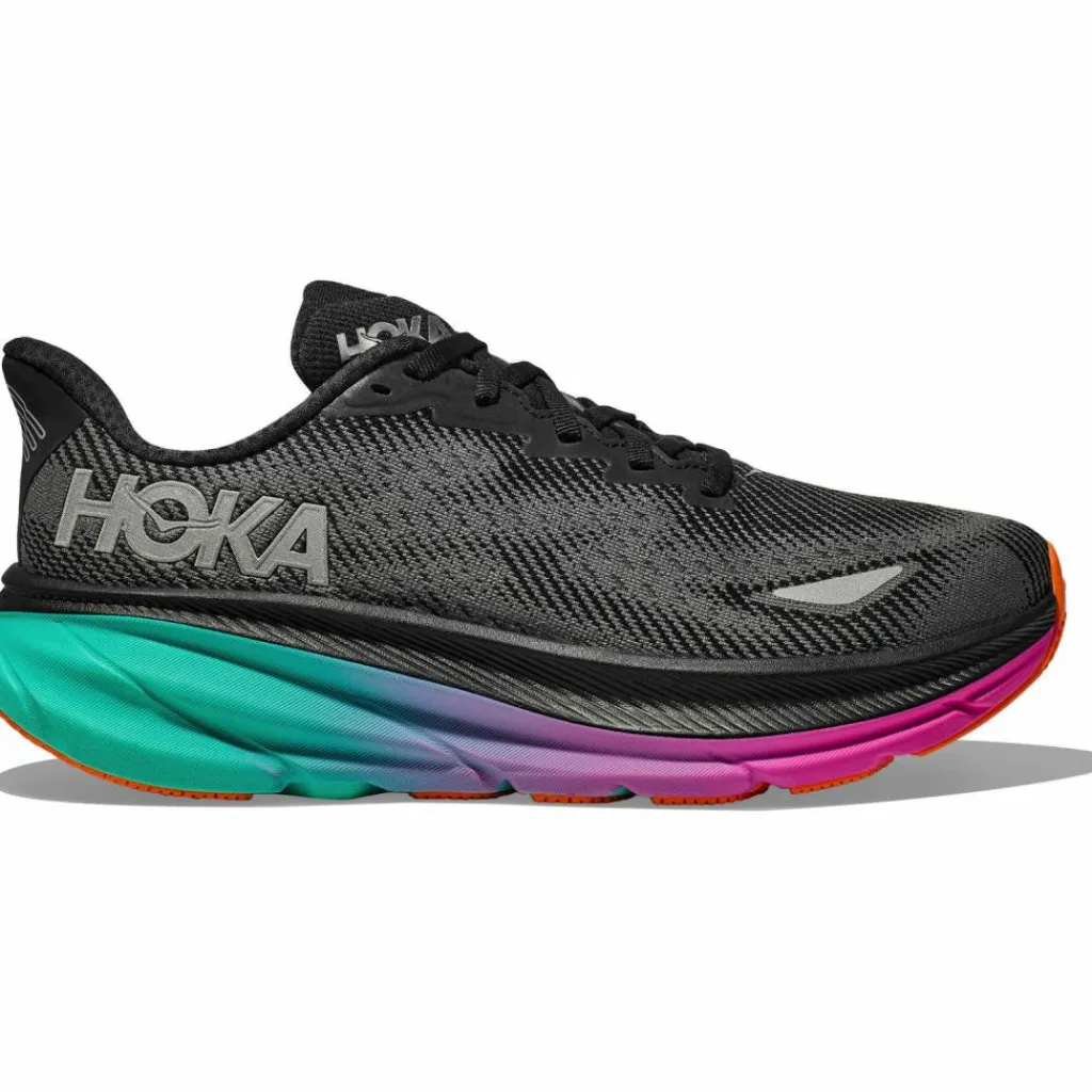 HOKA Laufschuhe<· Clifton 9 GTX black-electric aqua