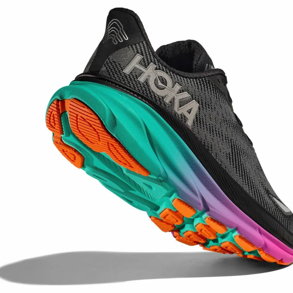 HOKA Laufschuhe<· Clifton 9 GTX black-electric aqua