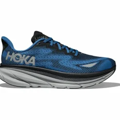 HOKA Laufen|Laufen<· GTX Clifton 9 GTX black - foggy night
