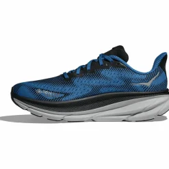 HOKA Laufen|Laufen<· GTX Clifton 9 GTX black - foggy night