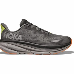 HOKA Laufen|Laufschuhe<· GTX Clifton 9 GTX asphalt grey - gravel