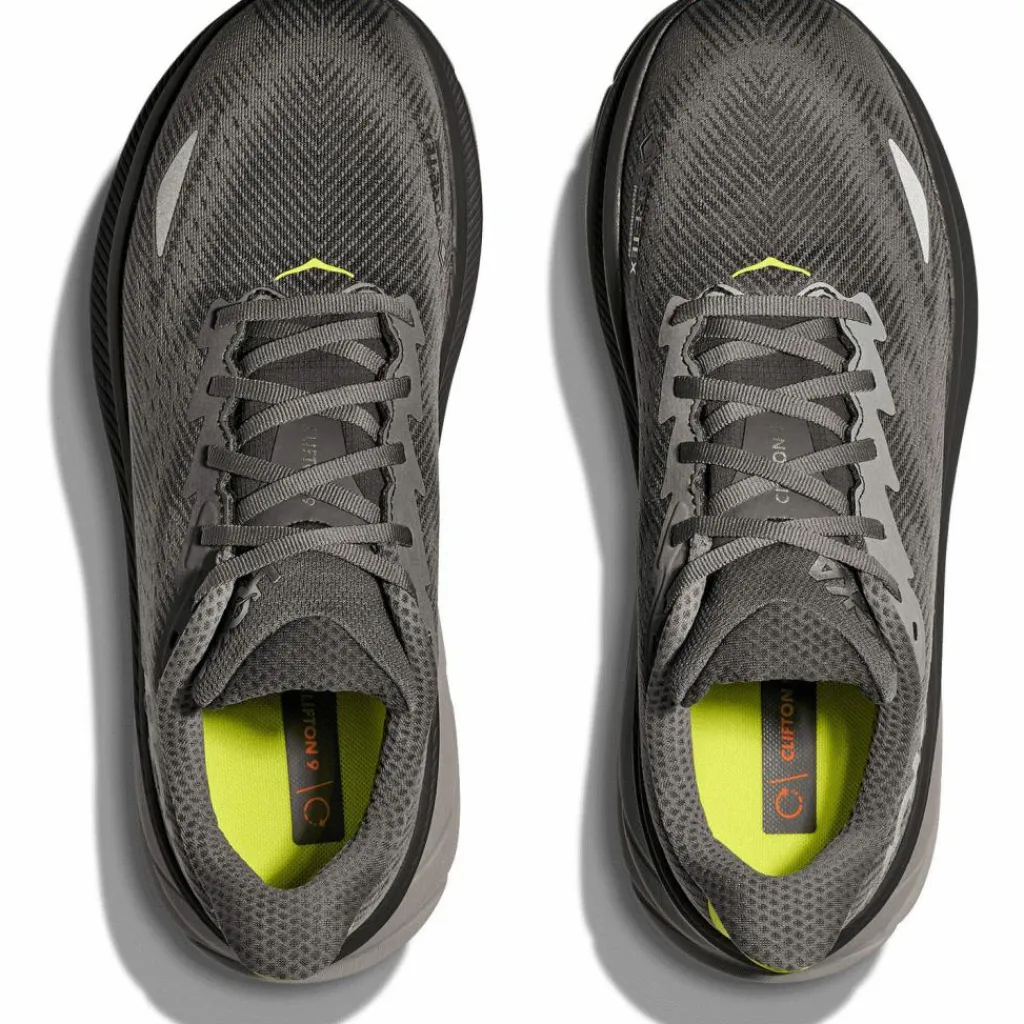 HOKA Laufen|Laufschuhe<· GTX Clifton 9 GTX asphalt grey - gravel