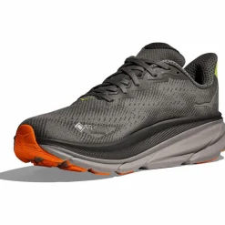 HOKA Laufen|Laufschuhe<· GTX Clifton 9 GTX asphalt grey - gravel