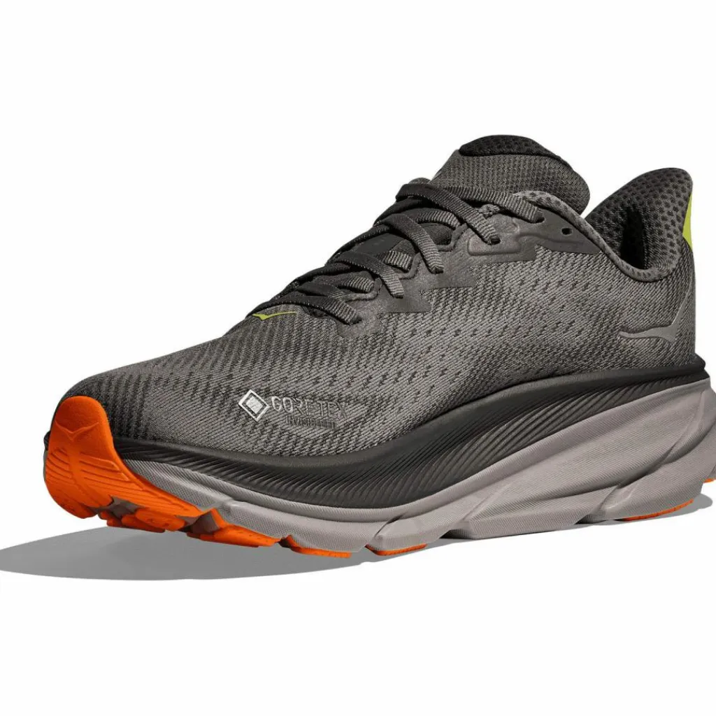 HOKA Laufen|Laufschuhe<· GTX Clifton 9 GTX asphalt grey - gravel