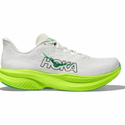 HOKA Laufen|Laufschuhe<· Mach 6 white - neon lime