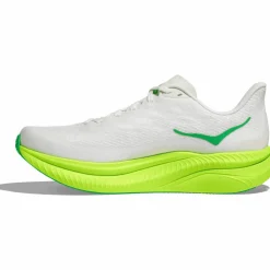 HOKA Laufen|Laufschuhe<· Mach 6 white - neon lime