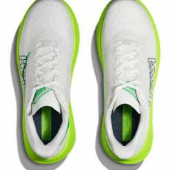 HOKA Laufen|Laufschuhe<· Mach 6 white - neon lime