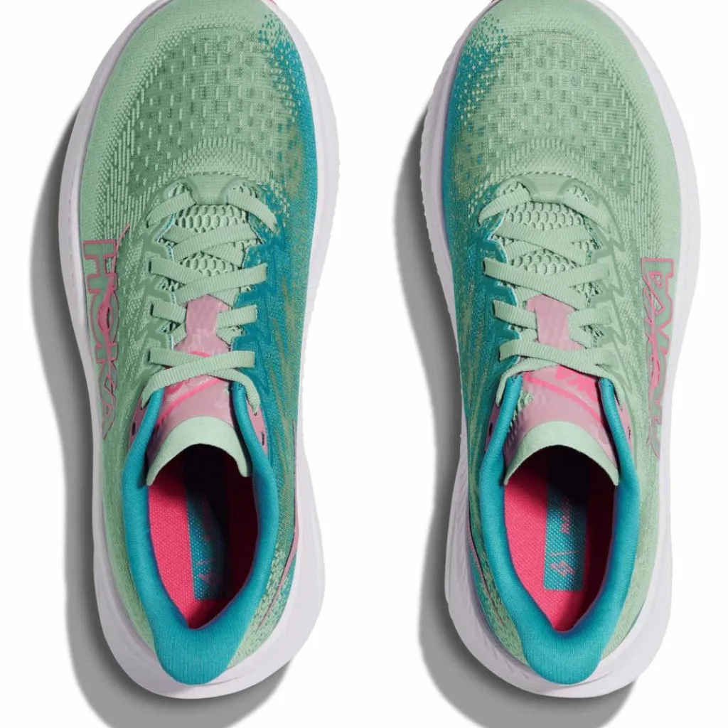 HOKA Laufen|Laufen<· Mach 6 jadeite - alpine blue