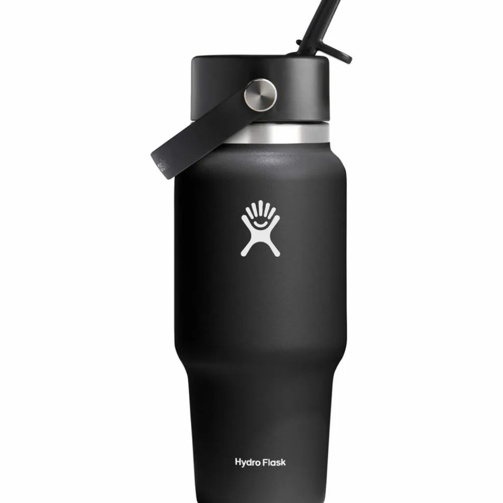 Hydro Flask Trinkzubehör|Trinkzubehör<· 24 OZ WIDE FLEX STRAW TRAVEL black