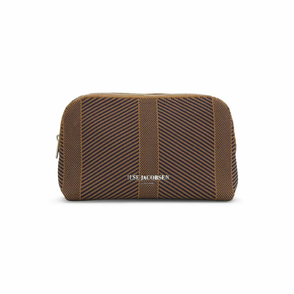 Ilse Jacobsen Taschen<· KNITTY02 Dark Indigo Buckthorn Brown