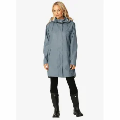 Ilse Jacobsen Regenjacken<· RAIN151 Grey Blue